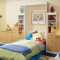 childrens-murphy-bed-white-maple-with-shelves