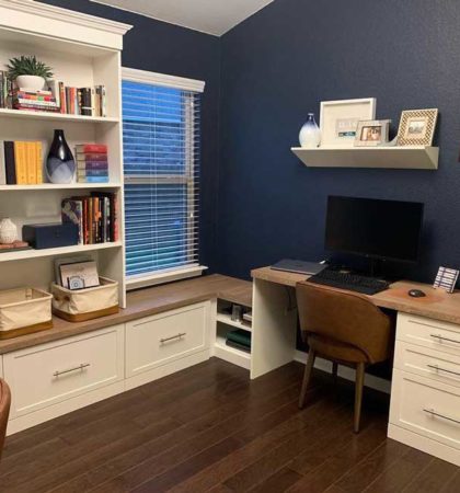 White Shaker Office for Two