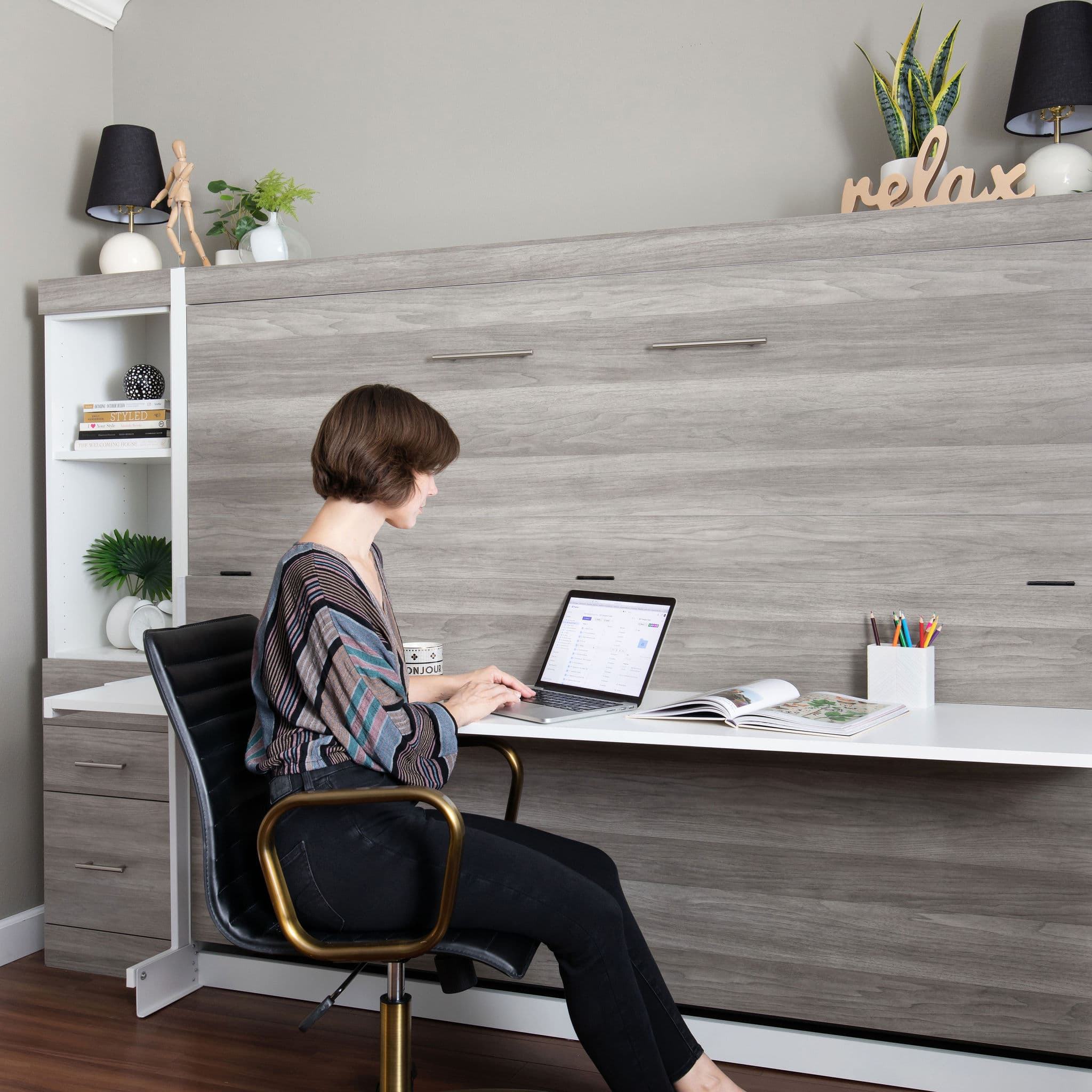 Looking for a work-from-home desk that converts to a bed at night? More Space Place Murphy bed showrooms offer these and much more.