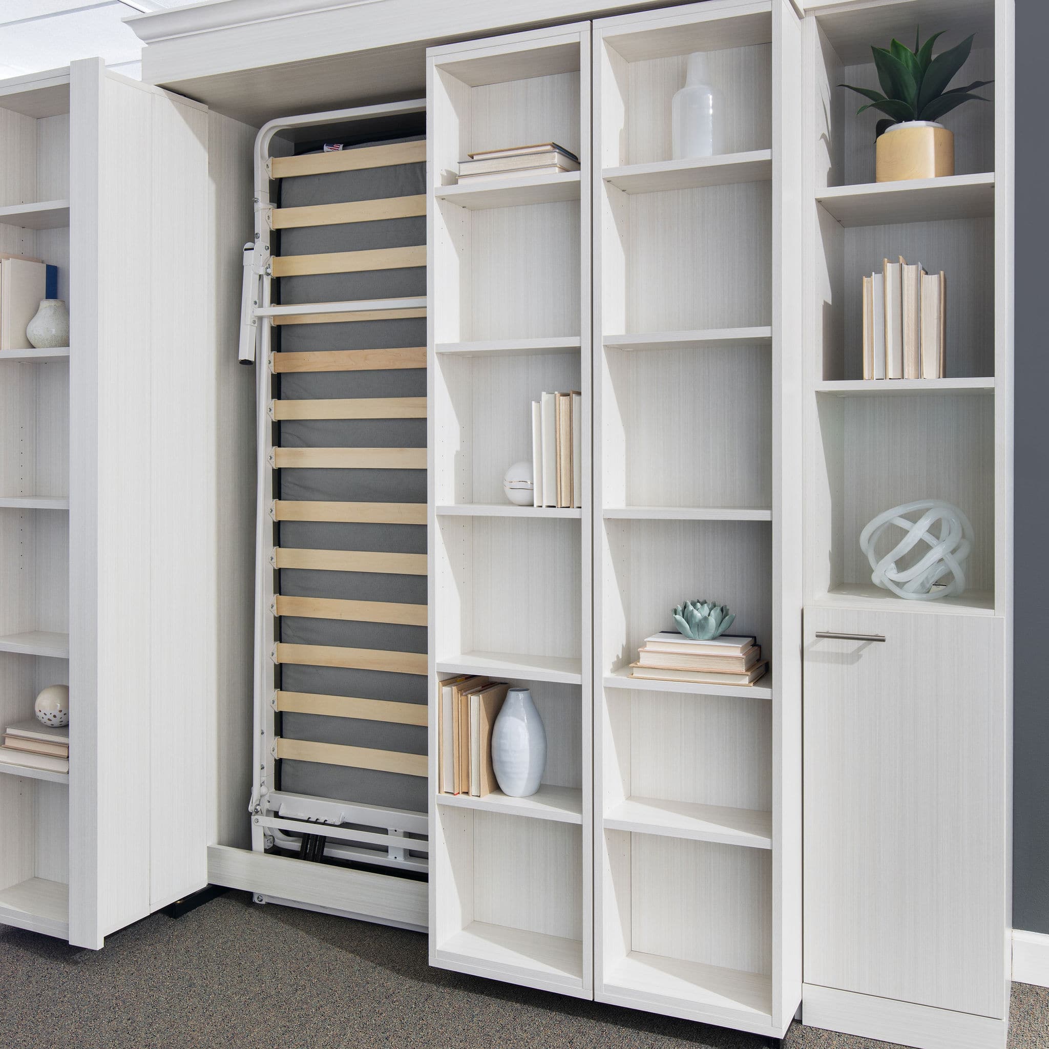 Visit the More Space Place Murphy bed showrooms in Austin, TX, and San Antonio, TX.