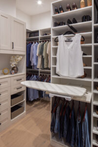 iron away in closet organizer system