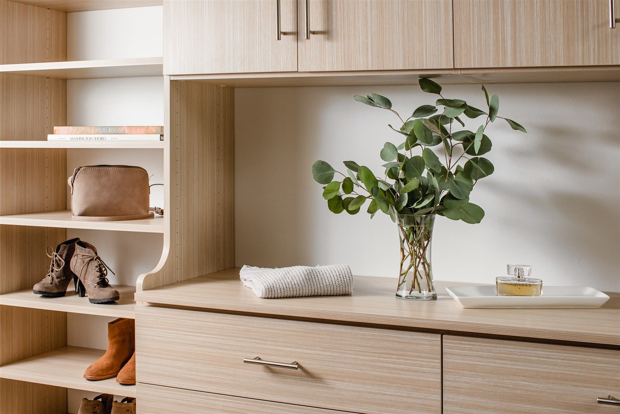 Our custom closet designs are flexible, functional, and stylish, creating a unique space in your home. Choose from accessories and features that heighten the look and functionality, individualized just for you. Discover versatile solutions for your home today!