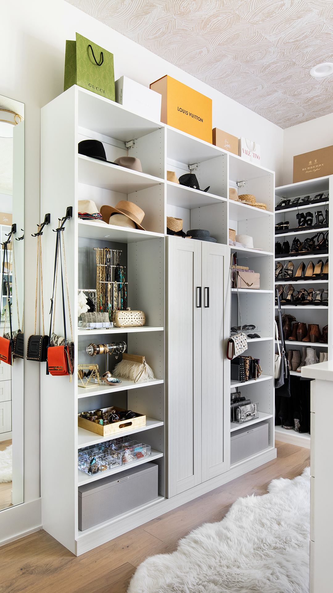 Our custom closet designs are flexible, functional, and stylish, creating a unique space in your home. Choose from accessories and features that heighten the look and functionality, individualized just for you. Include lighting, mirrors, dresser drawers and hampers to fully outfit your space. Discover versatile solutions for your home today!