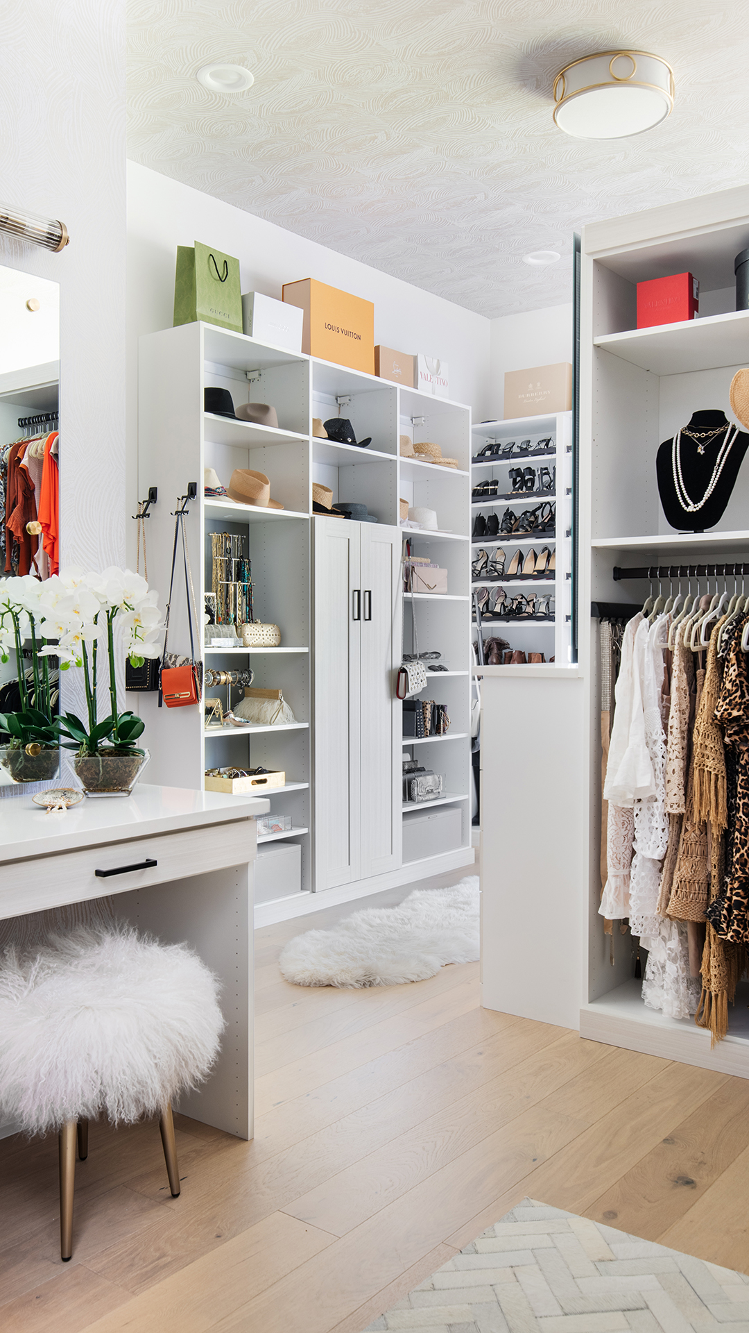 Our custom closet designs are flexible, functional, and stylish, creating a unique space in your home. Choose from accessories and features that heighten the look and functionality, individualized just for you. Include lighting, mirrors, dresser drawers and hampers to fully outfit your space. Discover versatile solutions for your home today!