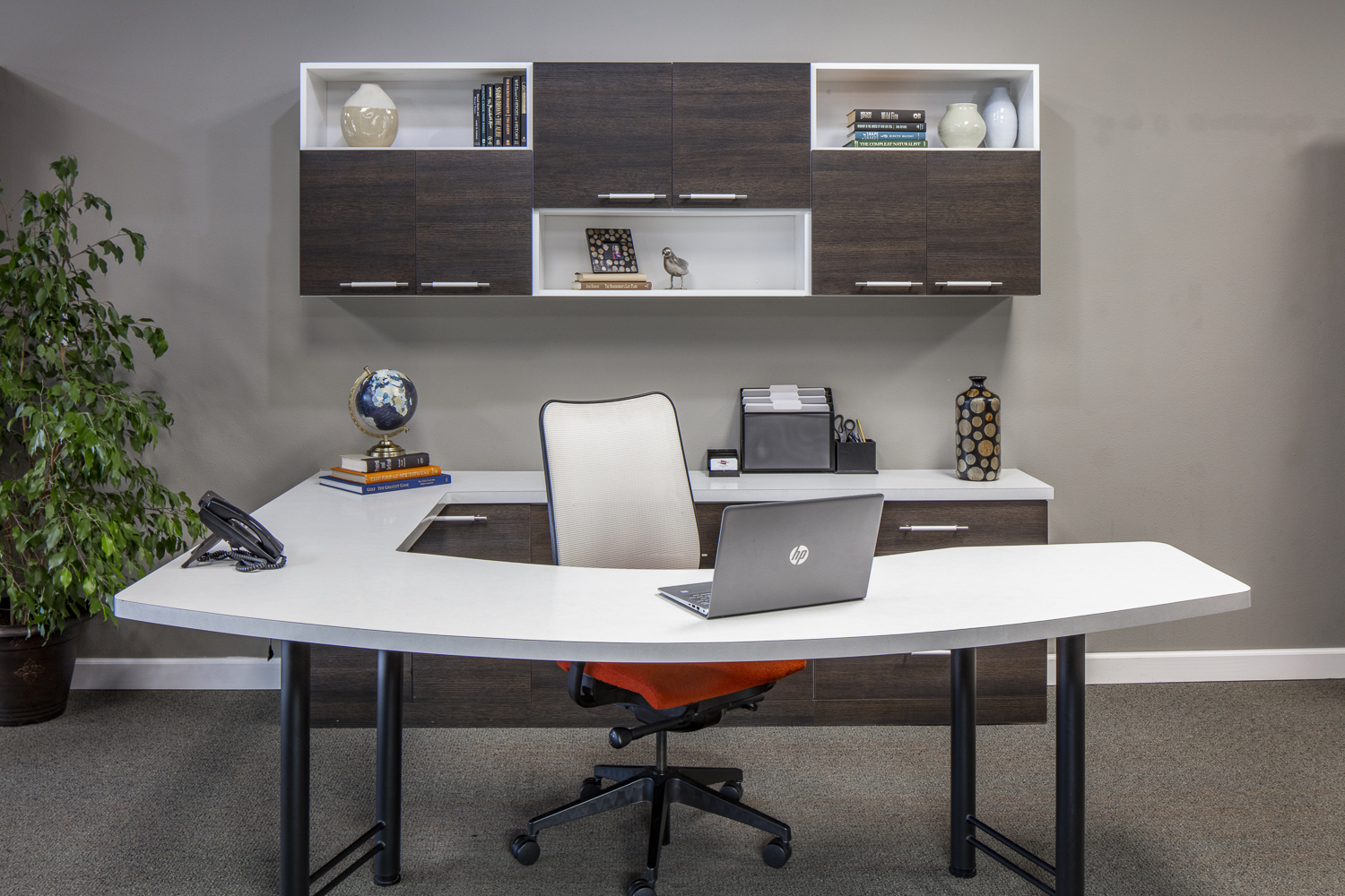 Our custom home office cabinetry is designed around the way you work. Transform a spare bedroom into a stylish and functional custom home office when you work from home.
