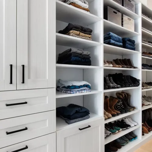 Looking for a custom closet designer San Antion TX or custom closet designer Austin TX? Let More Space Place design the perfect custom closet solution for your home.
